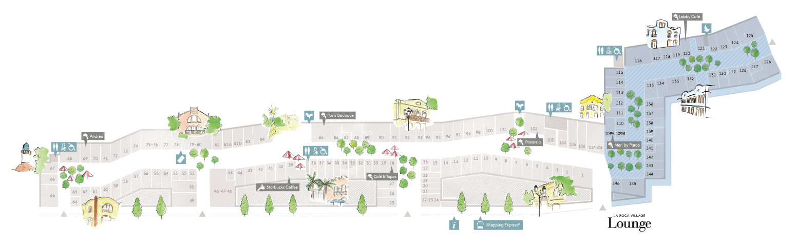 Village Map | La Roca Village • La Roca Village