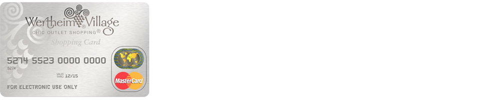 Shopping Card im Designer-Outlet | Das perfekte Geschenk • Wertheim Village